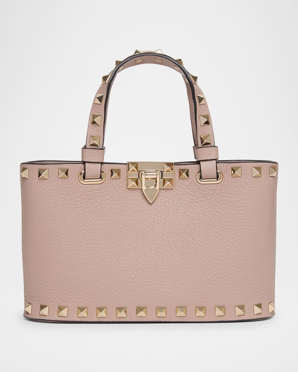 Mini Rockstud Leather Tote Bag